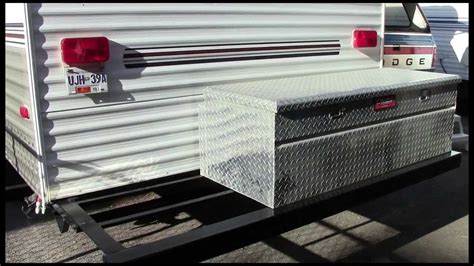 rv outdoor metal box|camper storage boxes.